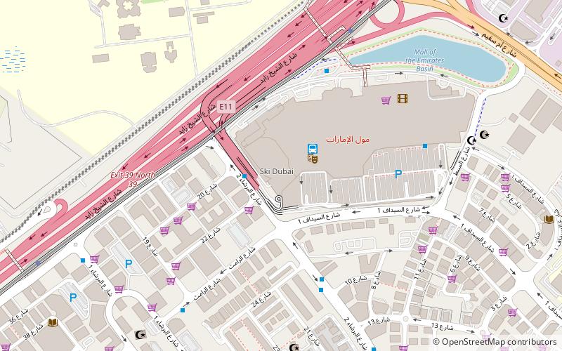 Ski Dubaï location map