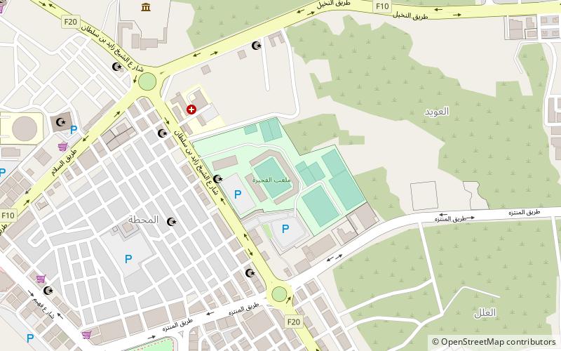 fujairah club stadium location map