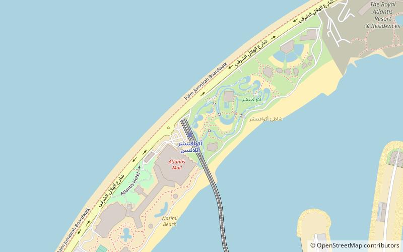 lagoons beach dubai location map