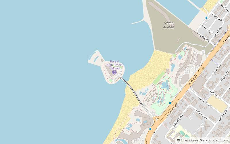 Burdż al-Arab location map