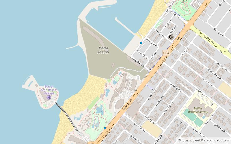 plaz dzumejra dubaj location map