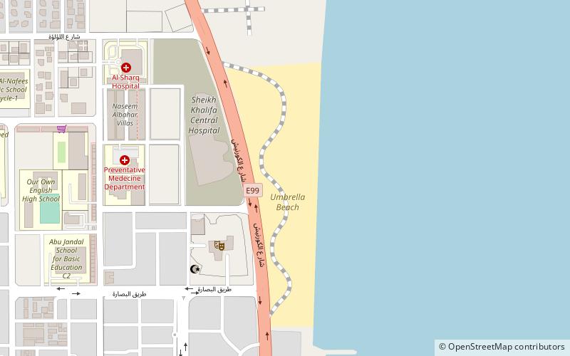 Fujairah Beach location map