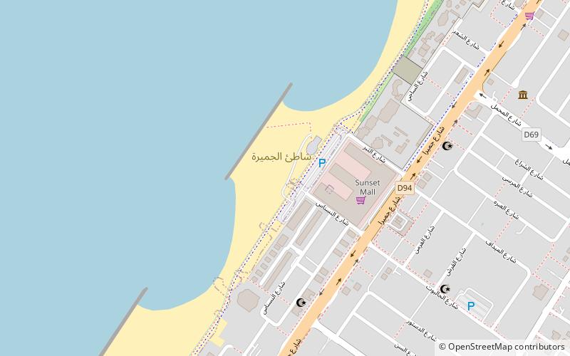 Jumeirah Beach location map