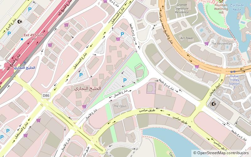 bay avenue dubai location map