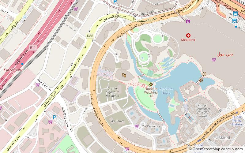 Dubai Opera location map