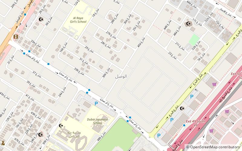 al wasl dubai location map