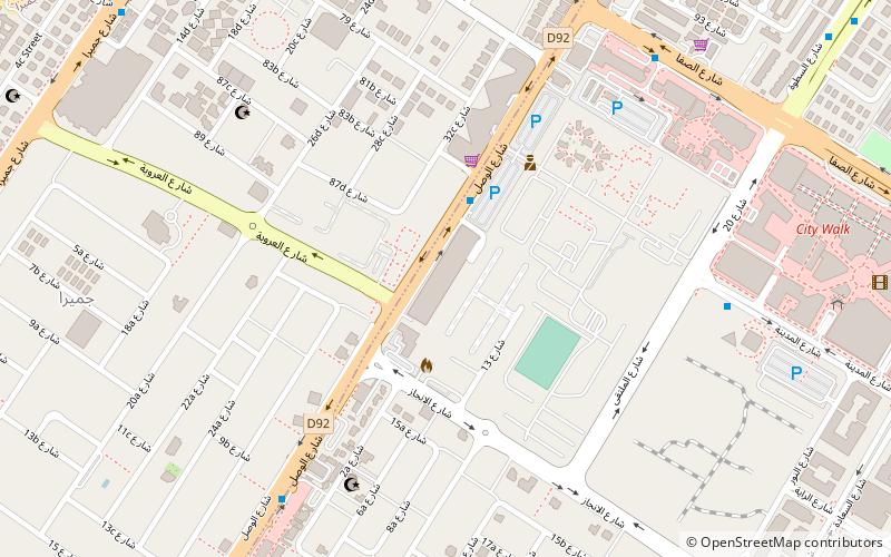 The Galleria Mall location map