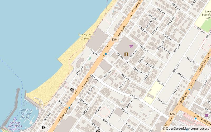 town centre jumeirah dubaj location map