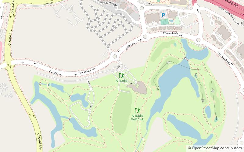 al badia golf club dubaj location map