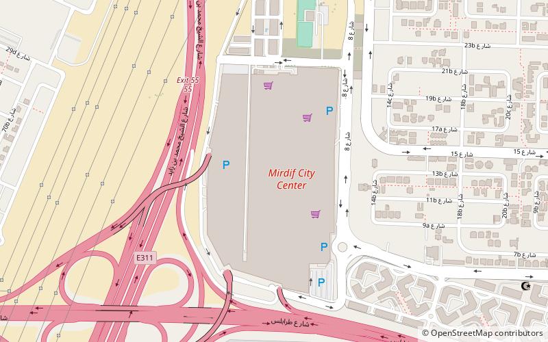 City Centre Mirdif location map