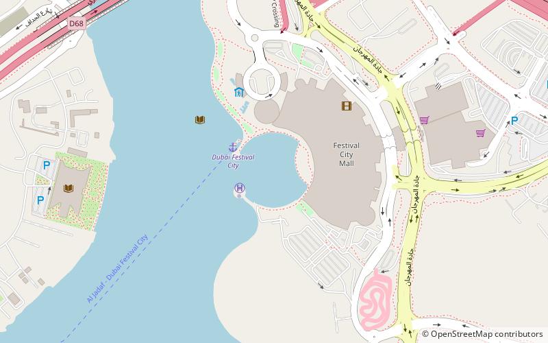 Dubai Festival City Mall location map