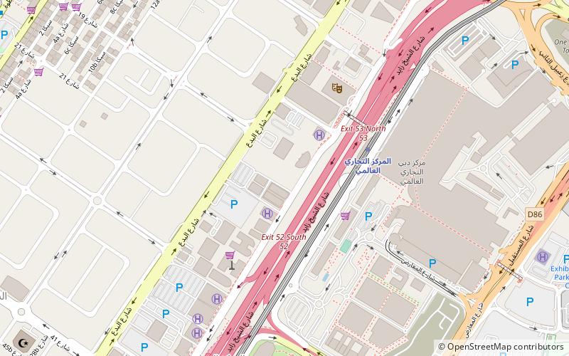 entisar tower dubaj location map