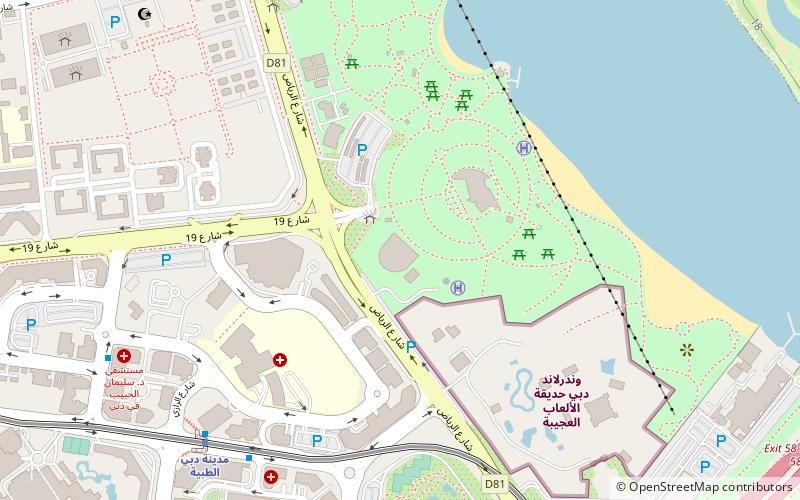 Dubai Delfinarium location map