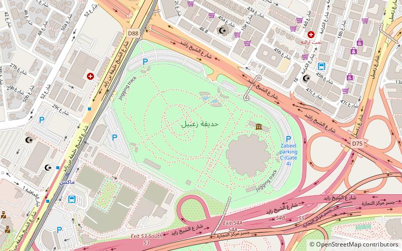 Parc Zabeel location map