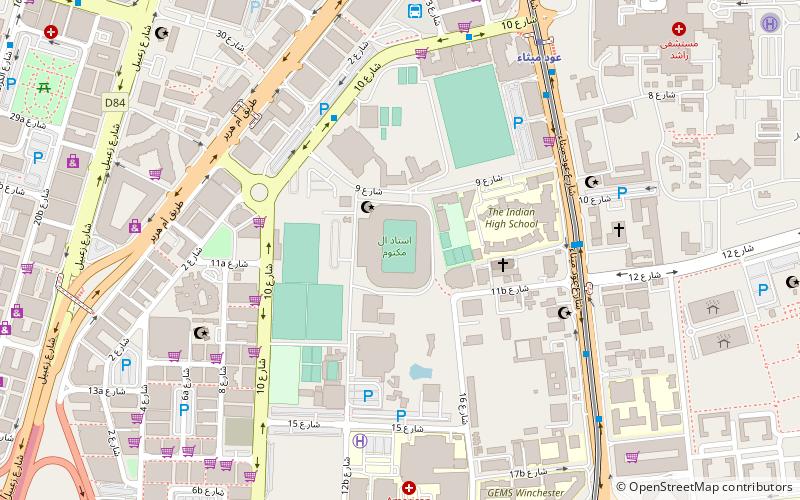 Estadio Al-Maktoum location map