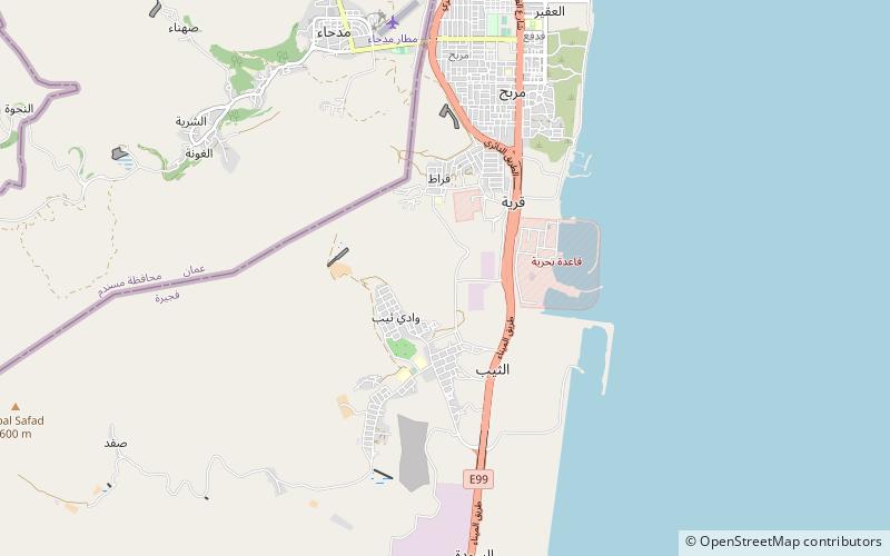 jabal qurayyah madha location map