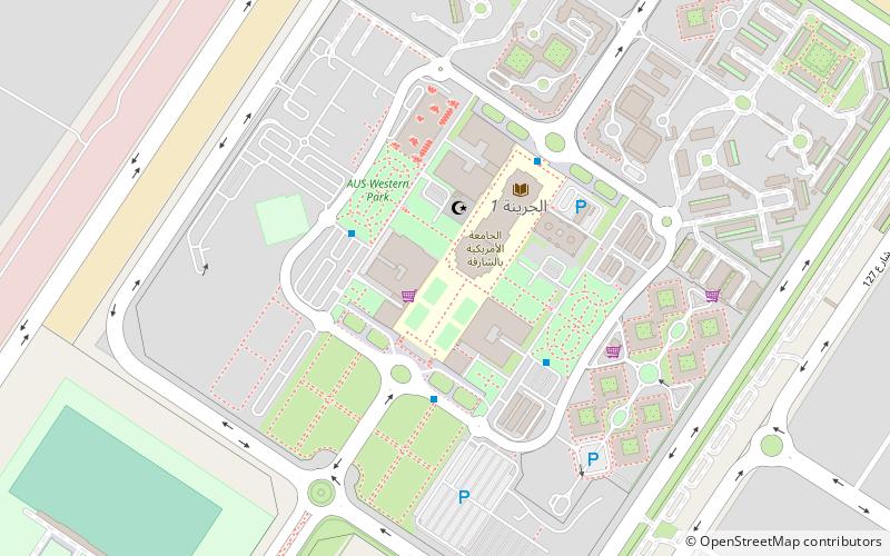 American University of Sharjah location map