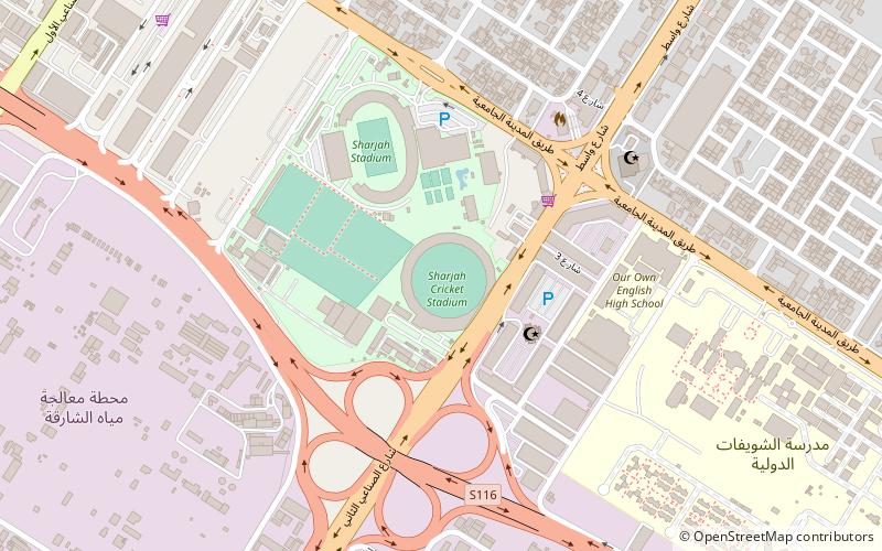 Sharjah Cricket Association Stadium location map