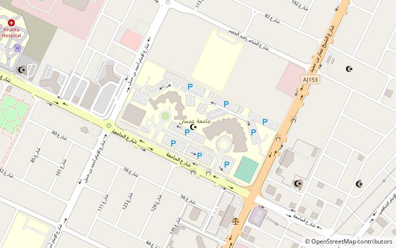 ajman university location map
