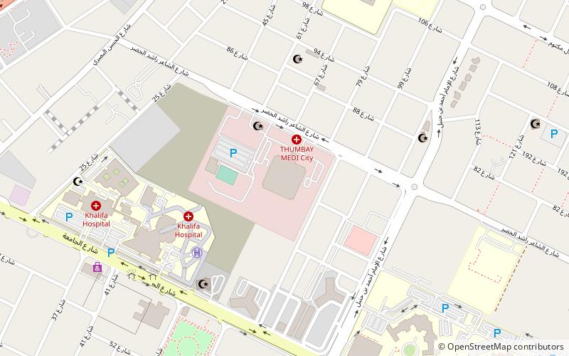 Gulf Medical University location map