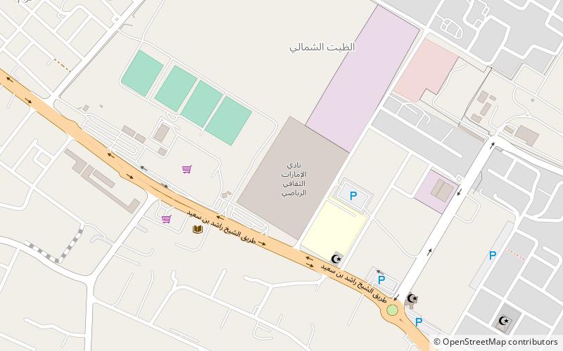 emirates club stadium ras al chaima location map