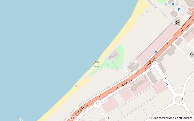 private beach ras al khaymah location map