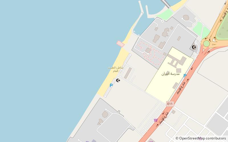 al dhait public beach ras al khaymah location map