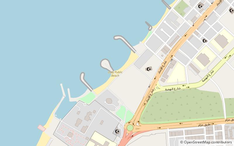 lady public beach ras al khaymah location map