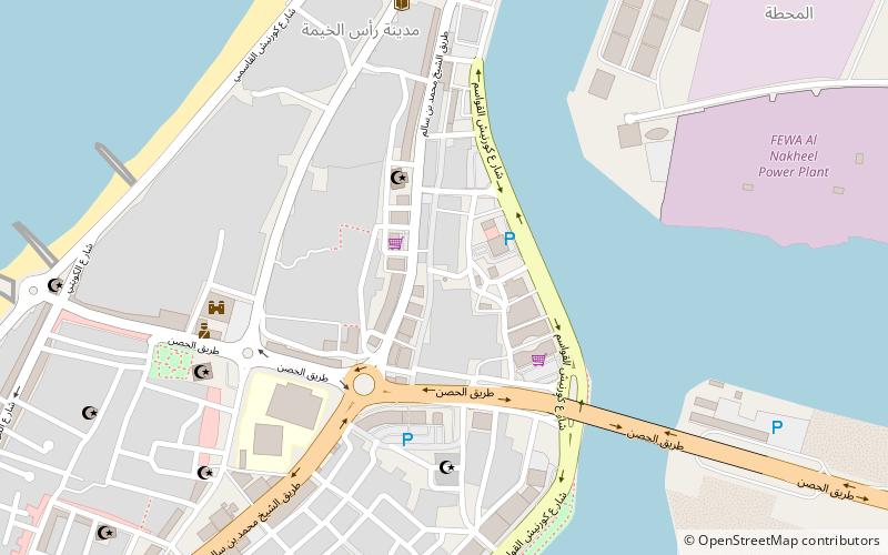 ras al khaimah old watch tower location map