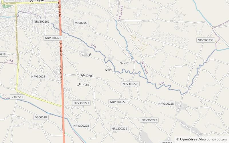 injil district herat location map