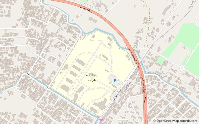 Universidad de Herat location map