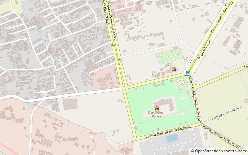 darulaman kabul location map