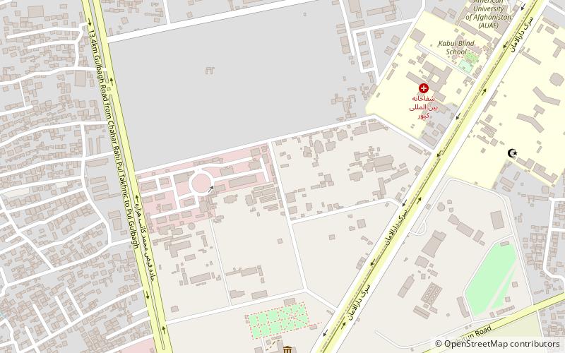 kabul library location map
