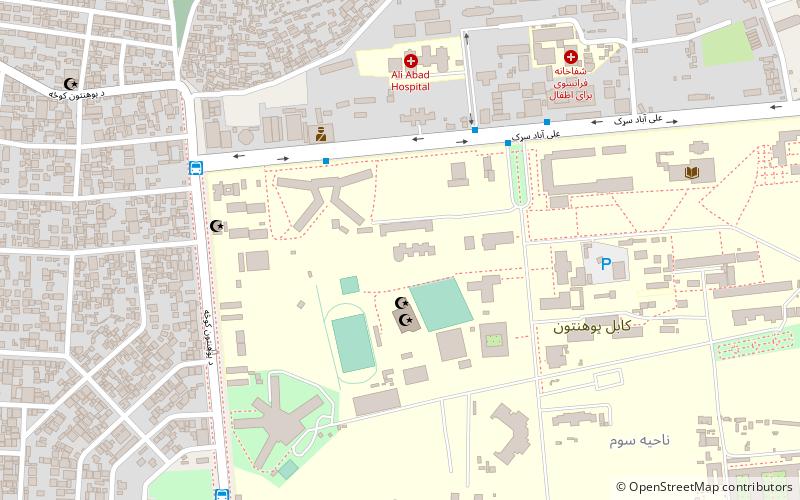 Kabul Medical University location map
