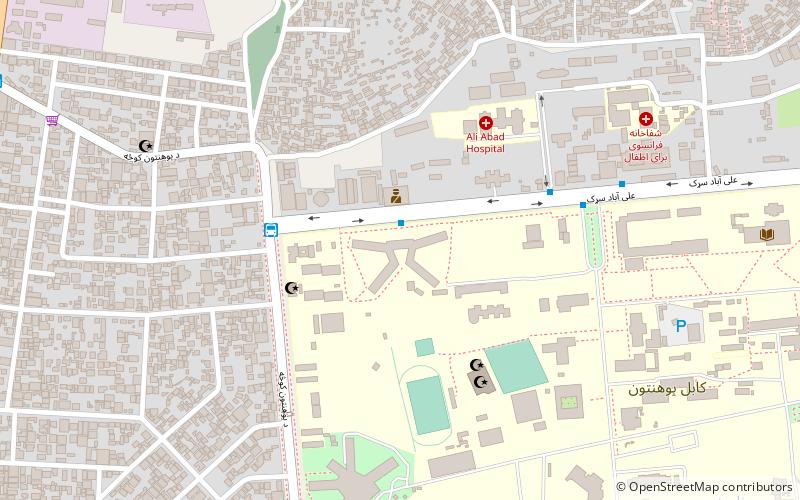 universidad de kabul location map