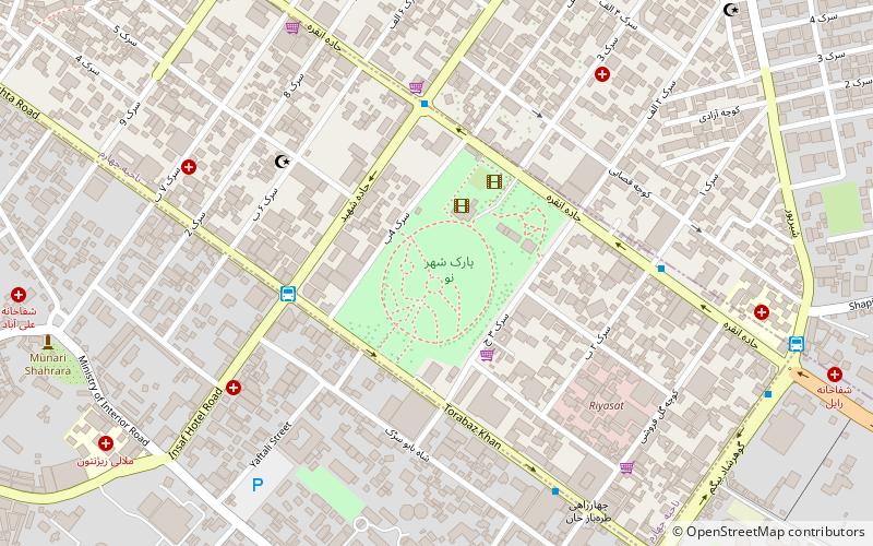 Shar-e Naw Park location map