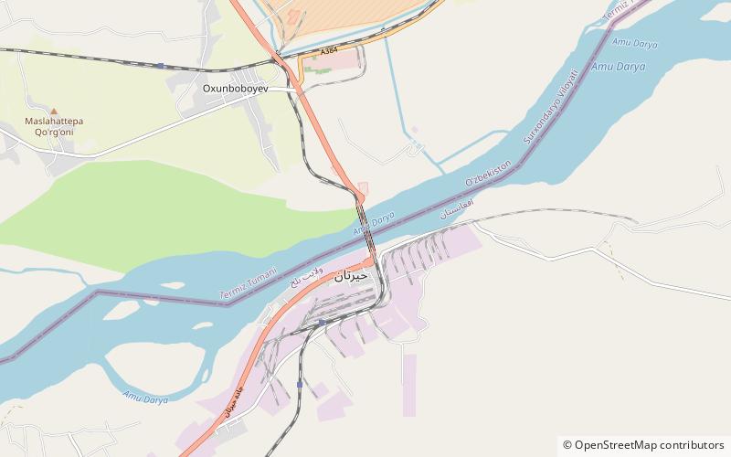 Afghanistan–Uzbekistan Friendship Bridge location map