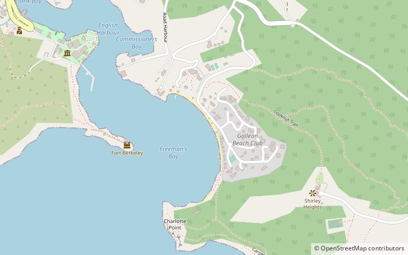 Galleon Beach Antigua location map