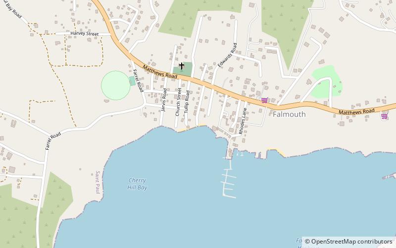Falmouth location map