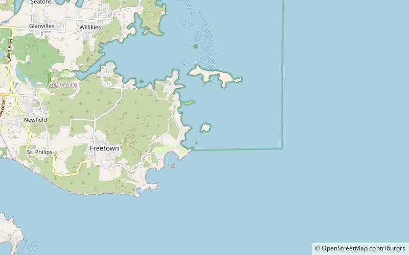 York Island location map