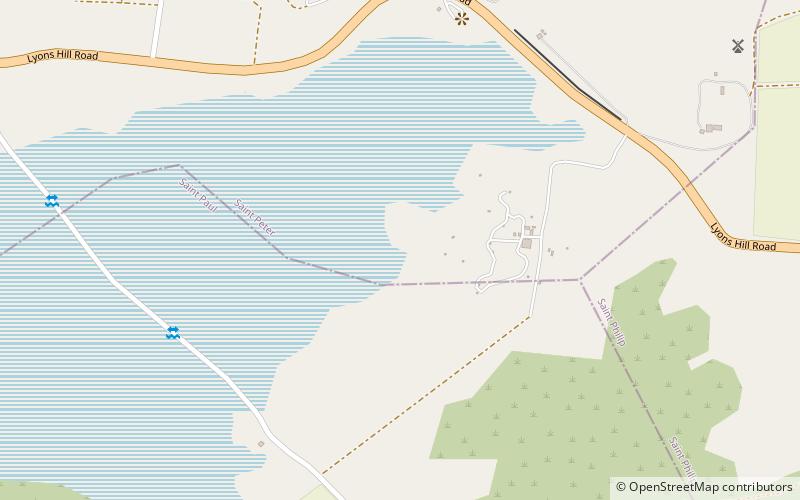 Potworks Dam location map