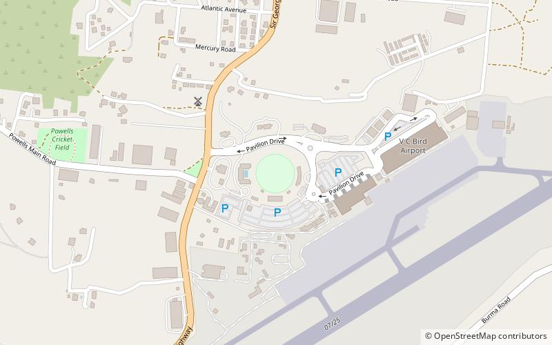 coolidge cricket ground saint johns location map