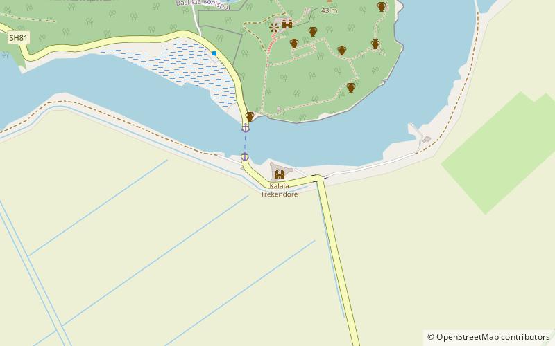 Triangular Fortress location map