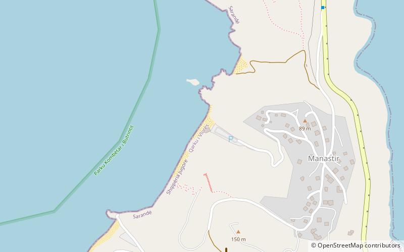 Pasqyra Beach location map