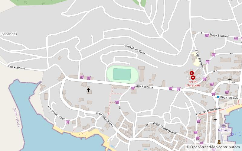 butrinti stadium sarande location map