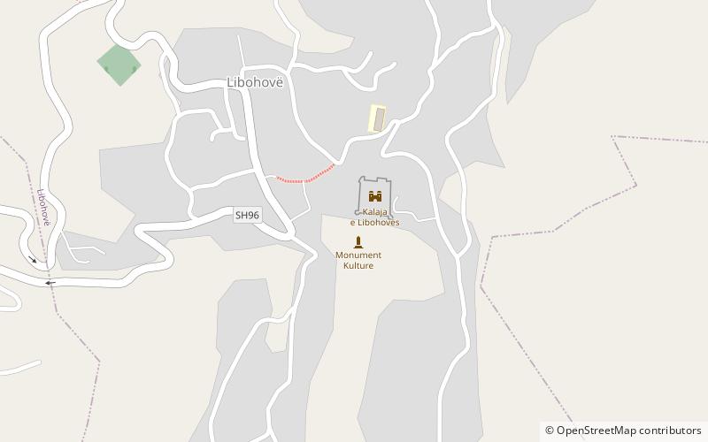 Libohovë Castle location map