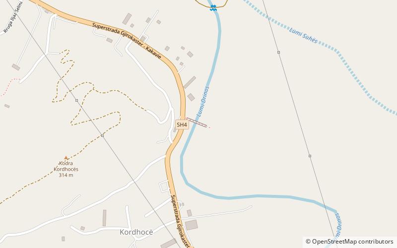 Ura e Kordhocës location map