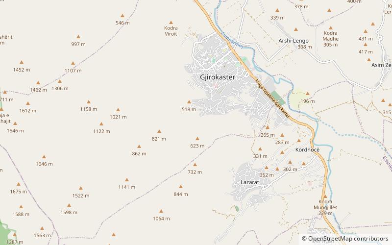 ura e ali pasha gjirokaster location map