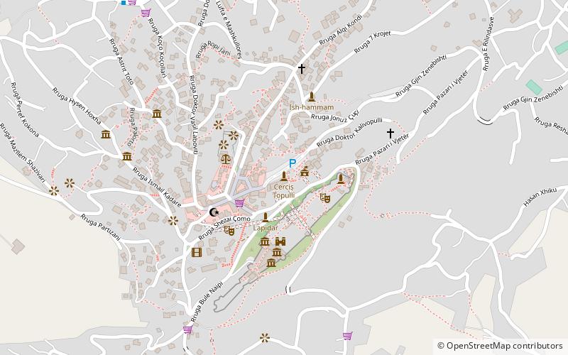 Çerçiz Topulli Square location map