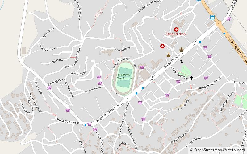 Gjirokastra Stadium location map
